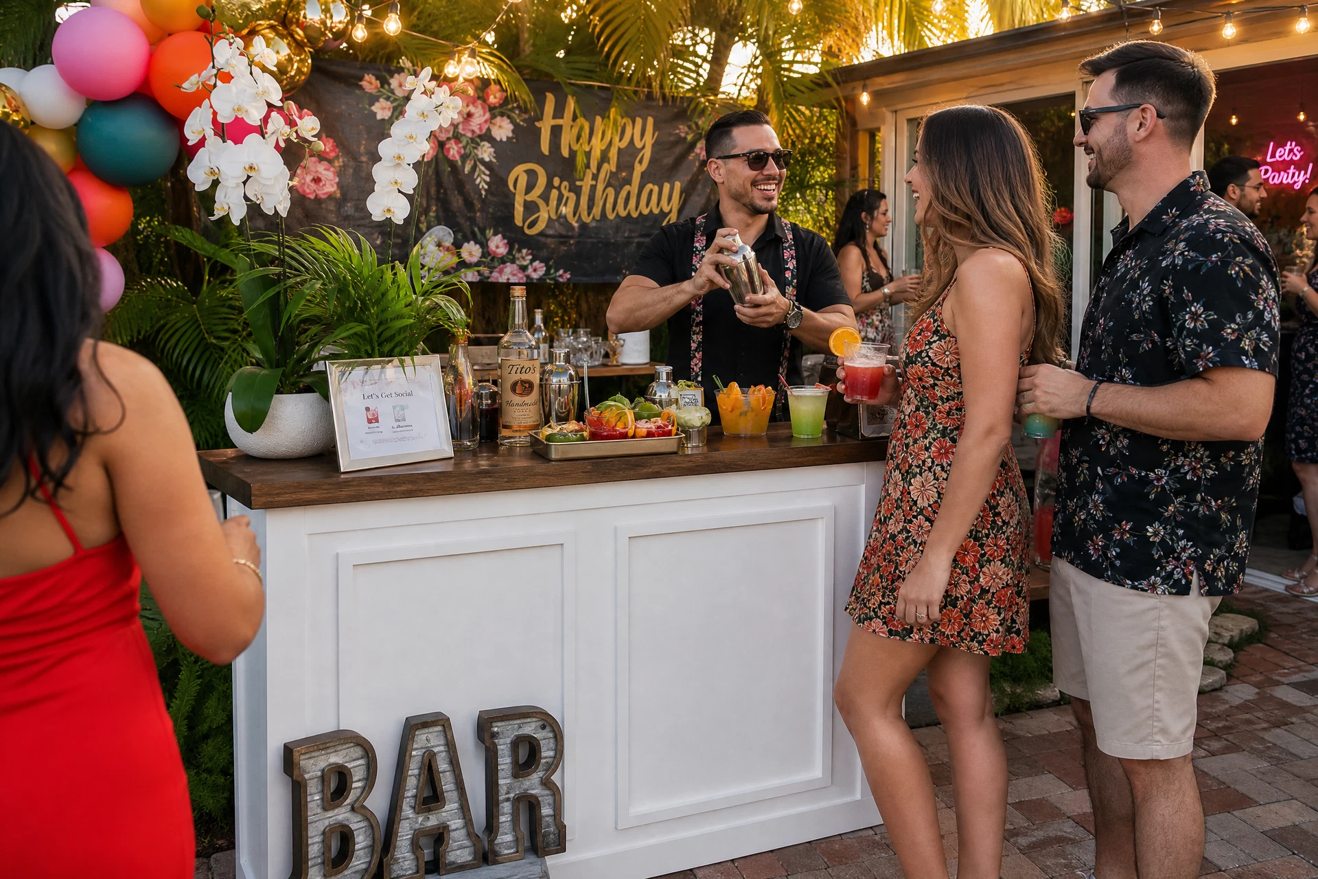 Mobile bartending for birthday parties in Orlando