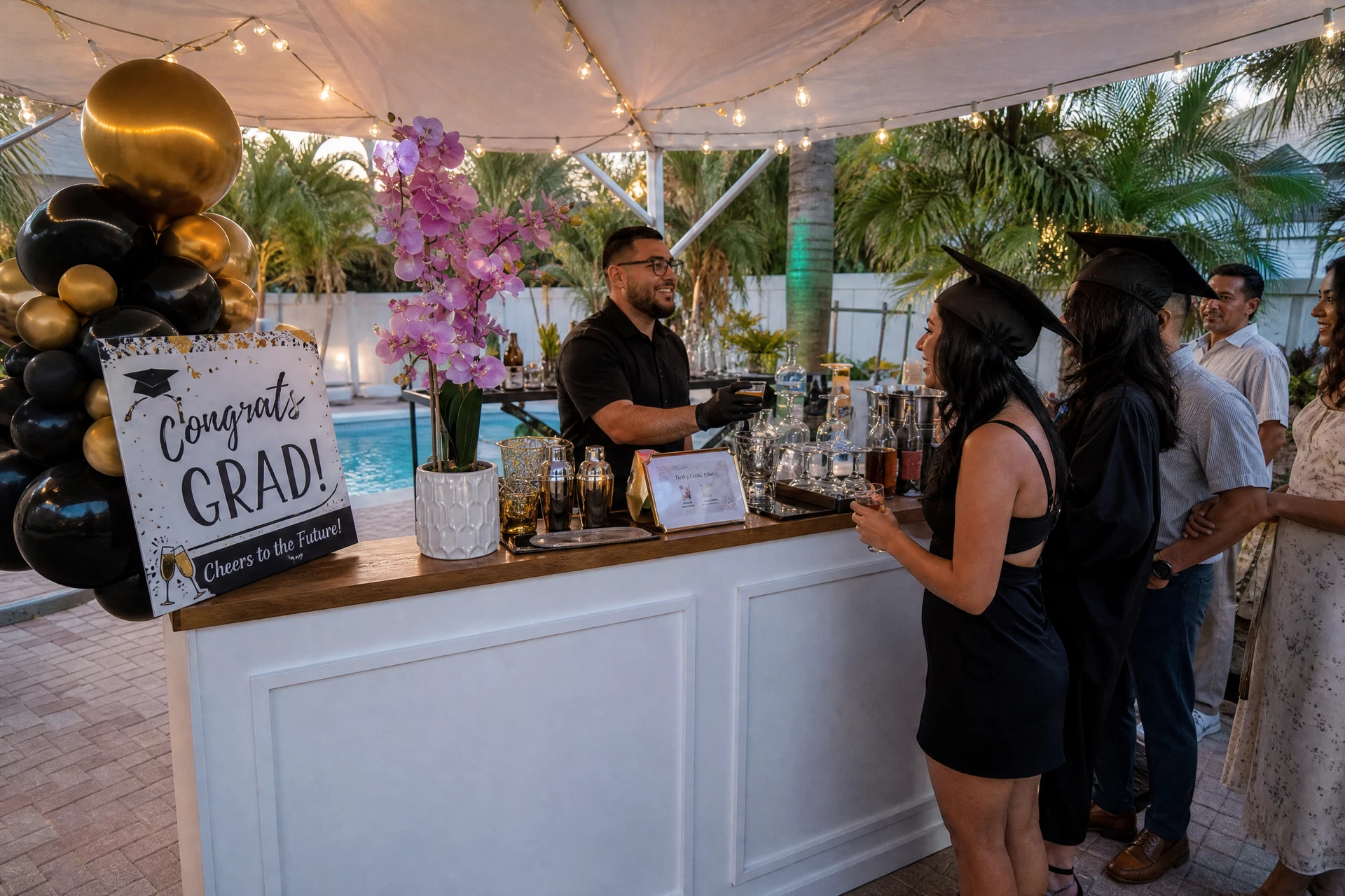 Mobile bartending for graduation parties in Orlando