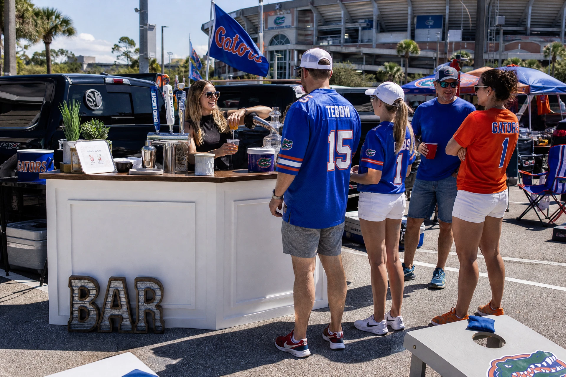 Mobile bartending for tailgate parties in Orlando
